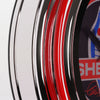 Shelby Retro Round Neon Wall Analog Clock with Pull Chain - 14.5"